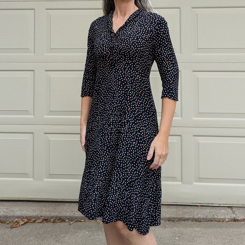 LOCO LINDO 1940's style polkadot dress S